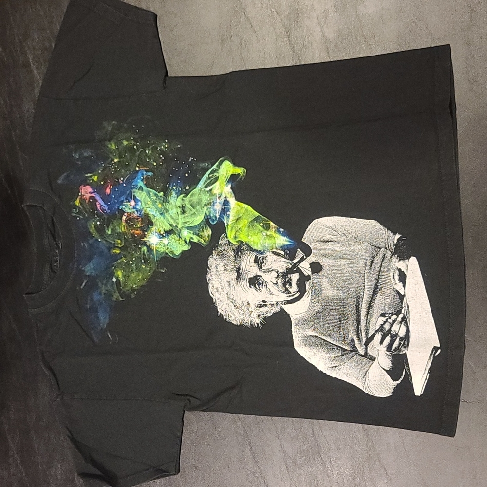 Einstein Graphic T-shirt in black M